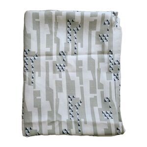 Holland & Sherry Left Bank Harlequin Stripe 100% Linen remnant 3Y 13" Gray New